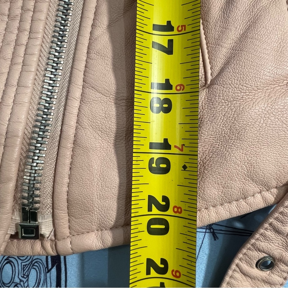 Forever 21 Blush Faux Leather Biker Jacket - Picture 9 of 10